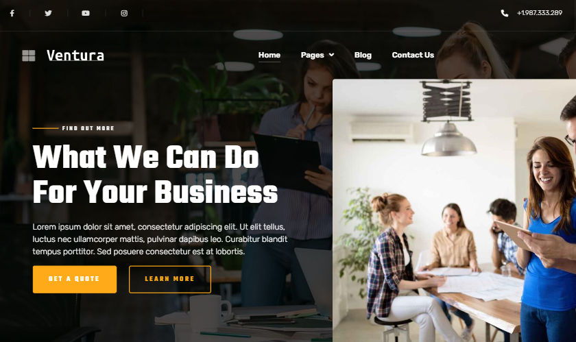 Ventura – Creative Agency Elementor Template