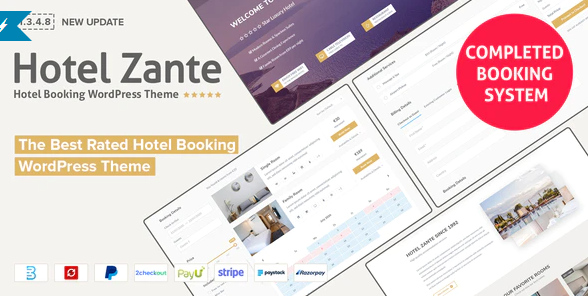 Hotel Zante Hotel Booking Theme