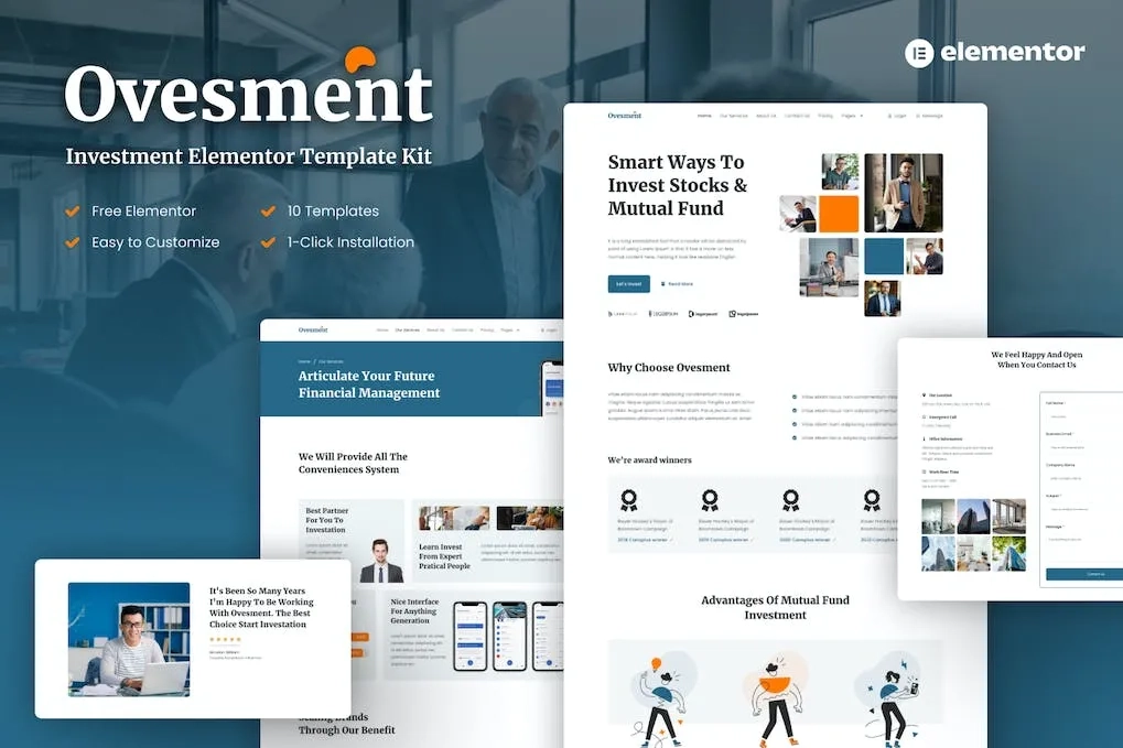 Ovesment – Investment & Finance Elementor Template