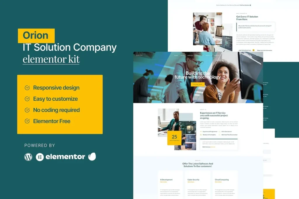 Orion – IT Solution & Service Elementor Template