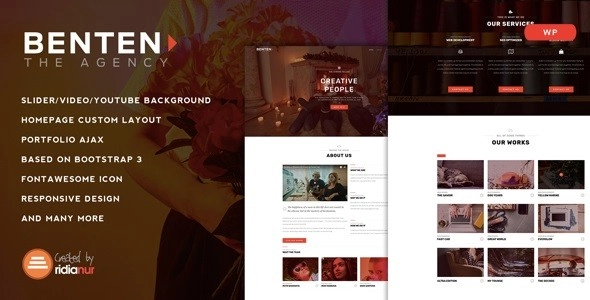 Benten – Responsive One Page Portfolio HTML Template