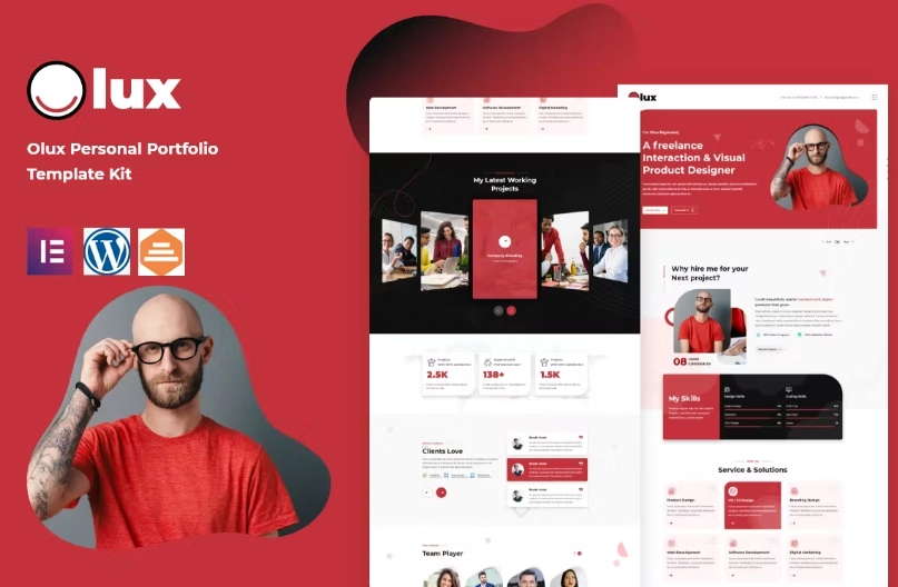 Olux – Creative Personal CV & Resume Portfolio Template