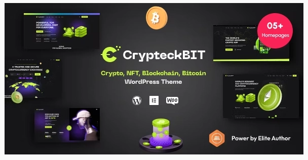 Crypteck – ICO Landing Page & Crypto WordPress Theme