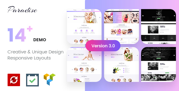Paradise – Multipurpose Beauty & Spa, Haircut, Nail, Tattoo WordPress Theme