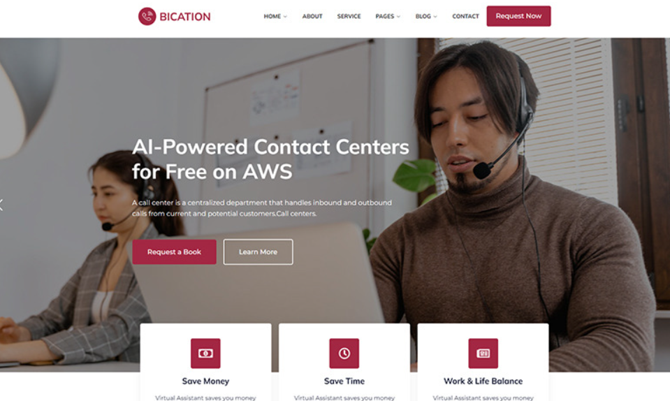 Bication – Virtual Call Center WordPress