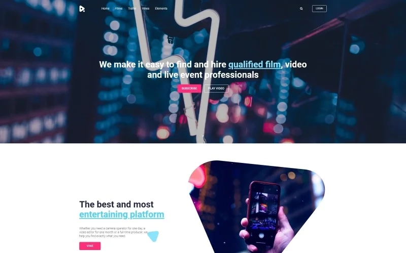 YouMovie – Videography WordPress Elementor Theme WordPress Theme