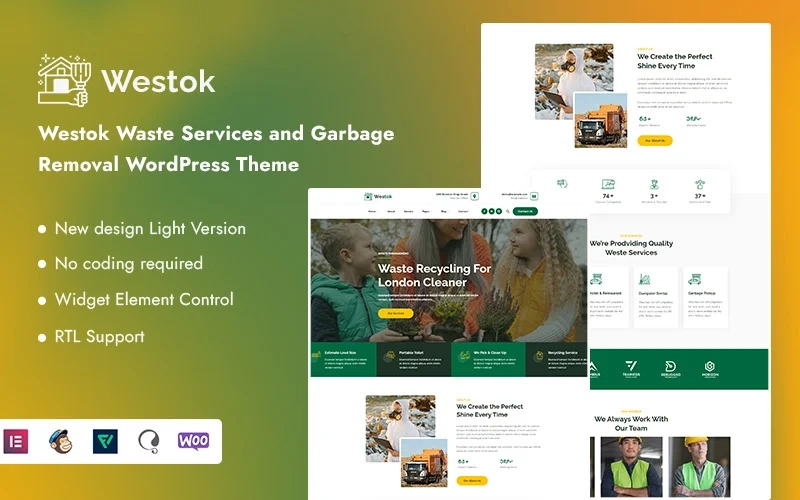 Westok – Waste Services and Garbage Removal WordPress Theme