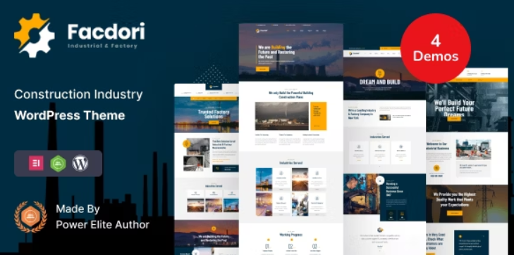 Facdori – Factory and Industrial Business WordPress Theme