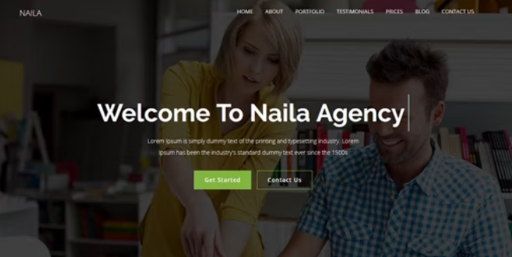Naila – One Page MultiPurpose WordPress Theme