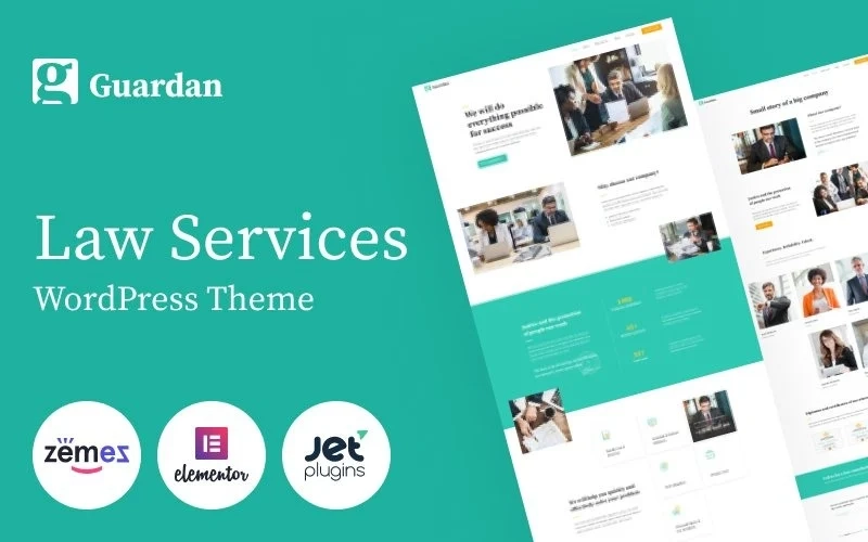 Guardan – Law Services Multipurpose Classic WordPress Elementor Theme WordPress Theme