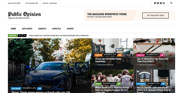 Public Opinion WordPress Theme