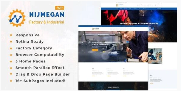 Nijmegan – Factory and Industrial Business WordPress Theme