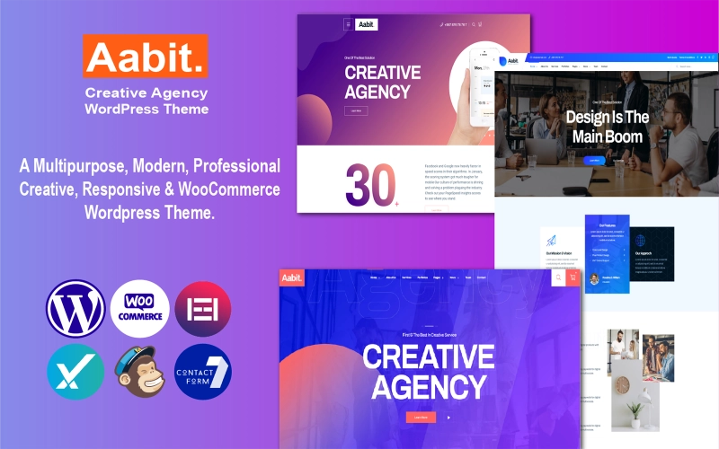 Aabit – Startup & Multipurpose WordPress Theme