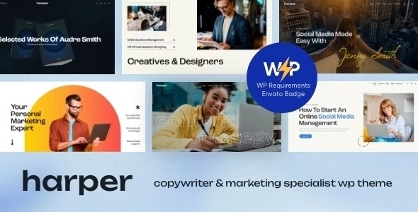 Harper – Copywriter & Marketing Specialist WordPress Theme