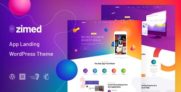 Zimed – App Landing WordPress Theme