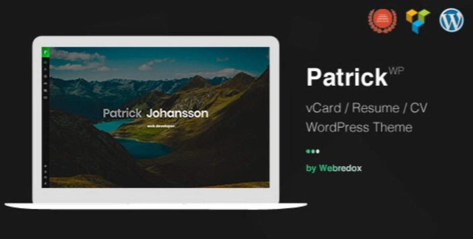 Patrick | vCard One Page WordPress Theme