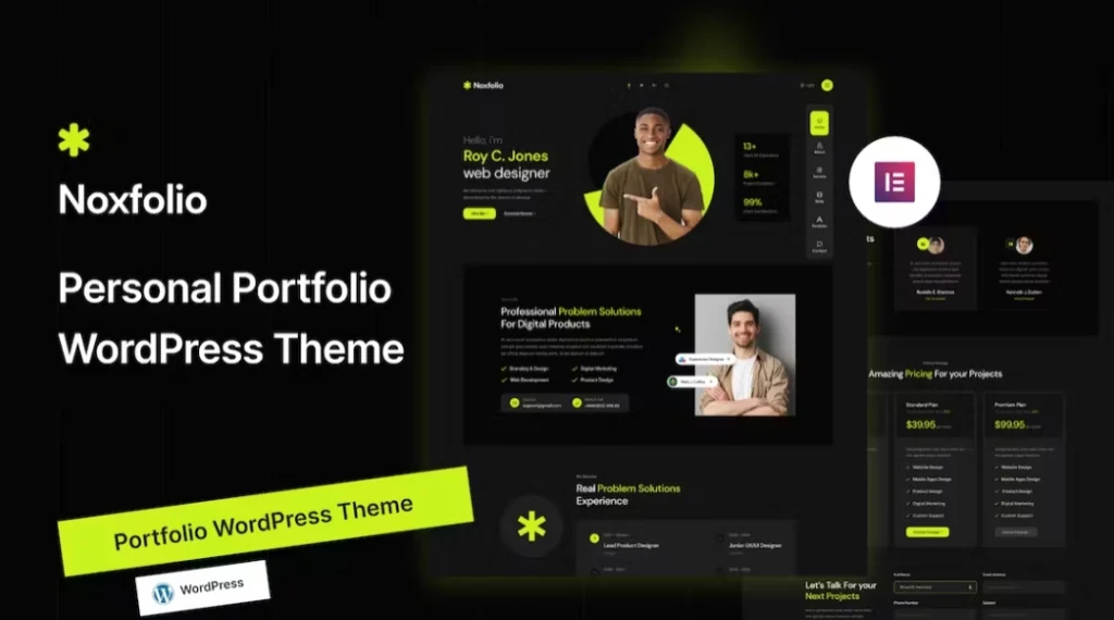 Noxfolio – Portfolio Resume WordPress Theme