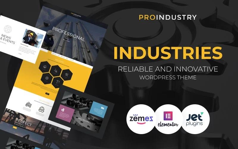 ProIndustry – Reliable And Innovative WordPress Industries Theme WordPress Theme