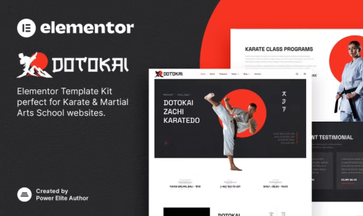 Dotokai – Karate & Martial Arts School Elementor Template