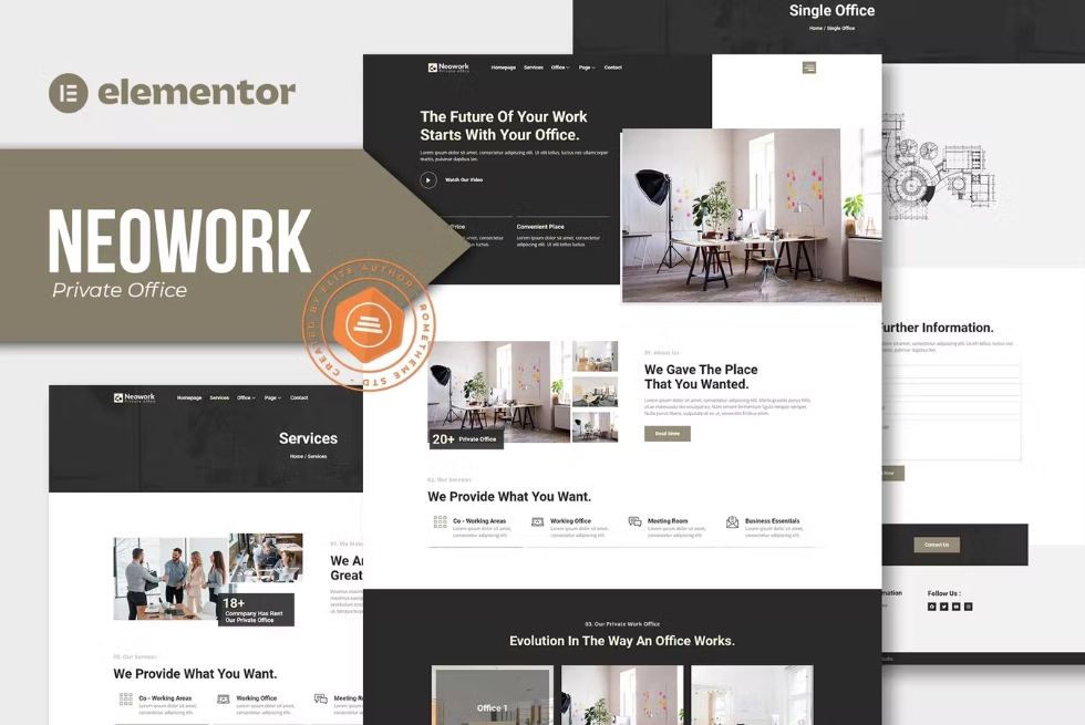 Neowork – Private Office Elementor Template