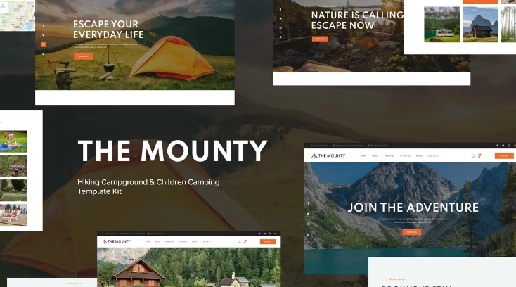 Mounty | Hiking Campground & Children Camping Template