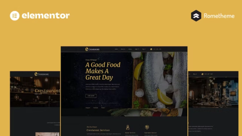 Crestaurant – Elegant Restaurant Pro Full Site Template