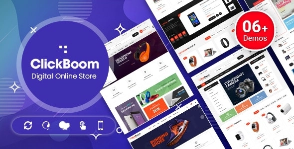 ClickBoom – Digital Store WooCommerce WordPress Theme (6+ Homepage Designs)