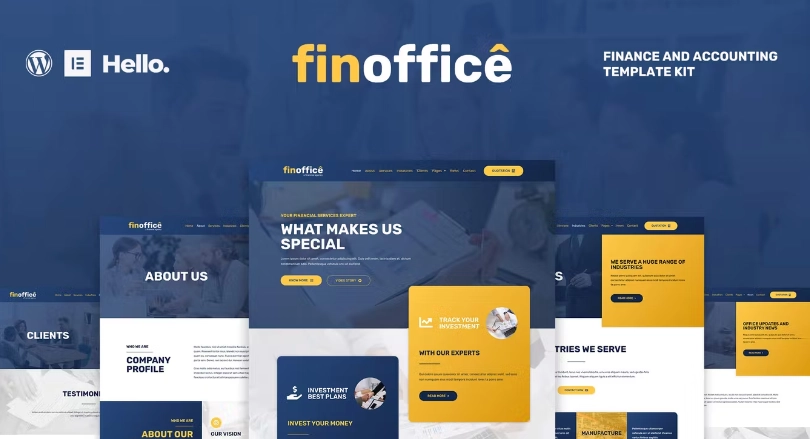 FinOffice – Finance & Accounting Elementor Template
