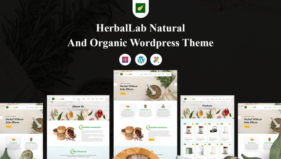 HerbalLab Natural and Organic WordPress Theme