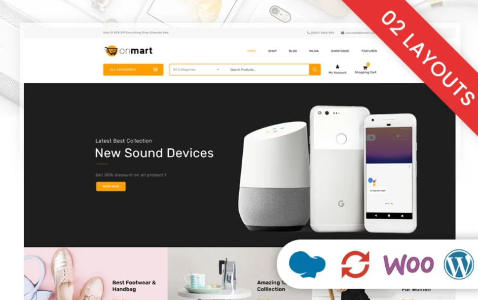 OnMart – Multipurpose Store WooCommerce Theme