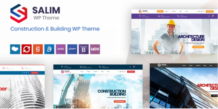 Salim – Construction and Building WordPress Theme