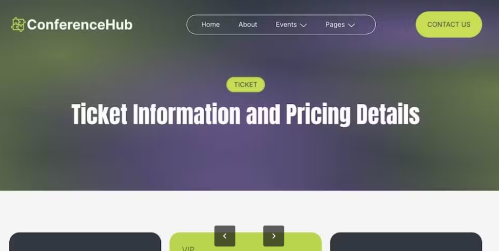 ConferenceHub – Professional Event Elementor Template
