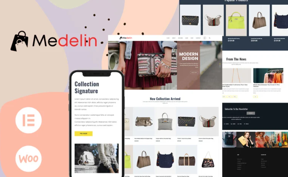 Medelin – Fashion HandBags Store WooCommerce Theme