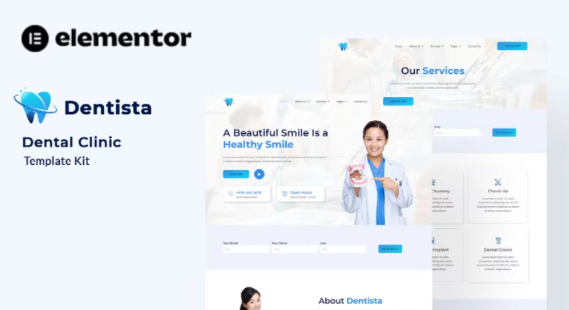 Dentista – Dental Clinic Elementor Template