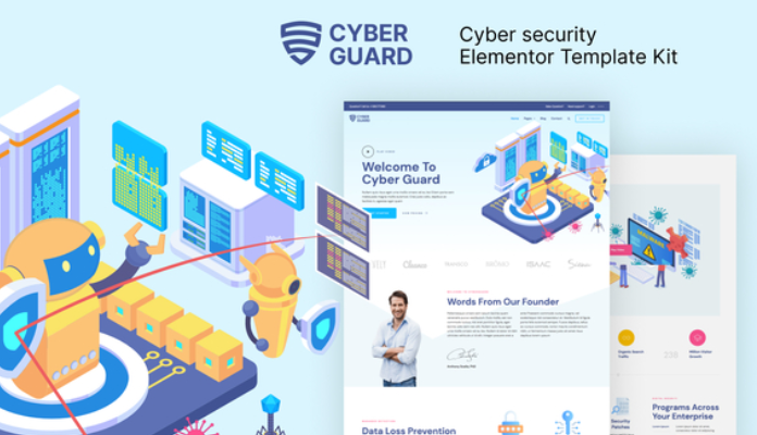 Cyberguard – Cyber Security Elementor Template
