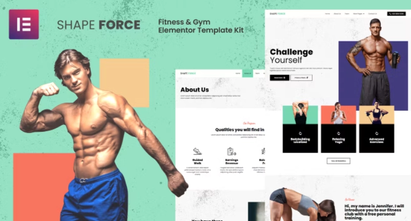 Shape Force – Fitness & Gym Elementor Template