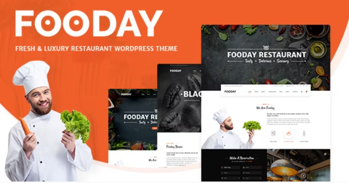 Fooday – Fresh & Luxury Restaurant WordPress Theme
