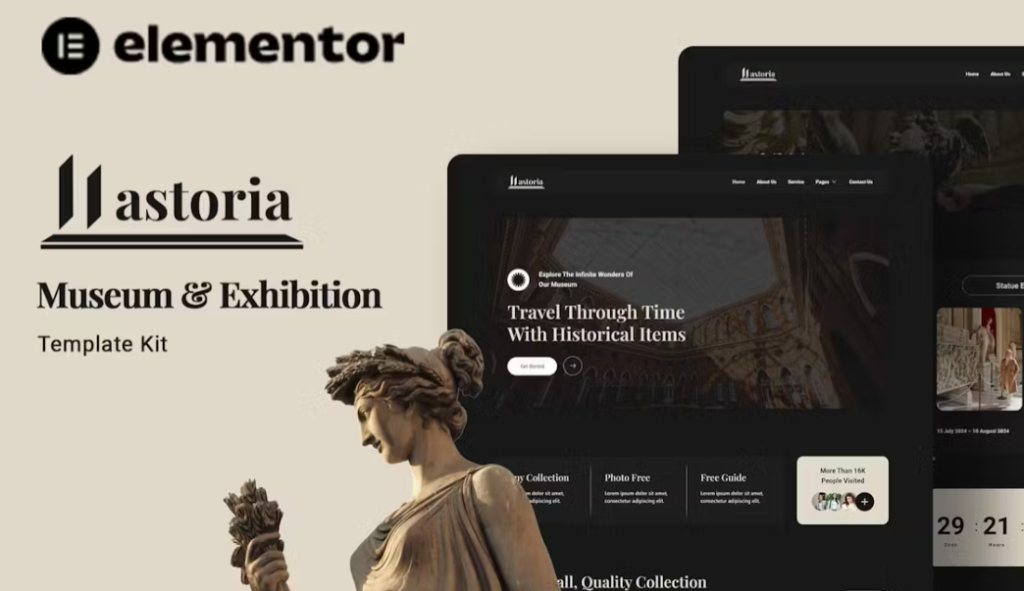 Lastoria – Museum & Exhibition Elementor Template