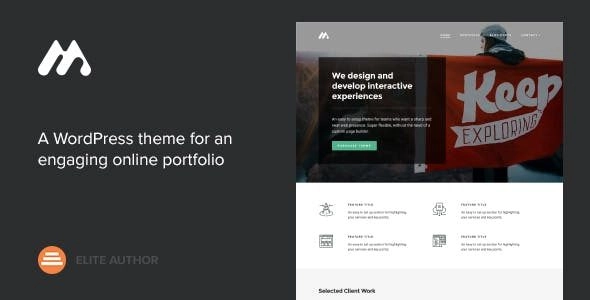 Meth – A Minimal One Page Portfolio Theme