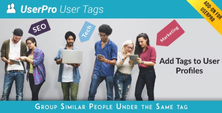 Tags add-on for UserPro