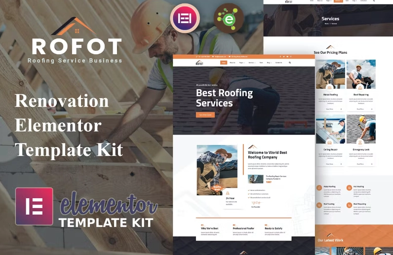 Rofot – Renovation Elementor Template