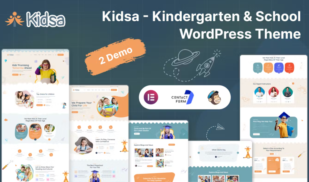 Kidsa – Kindergarten & School WordPress Theme