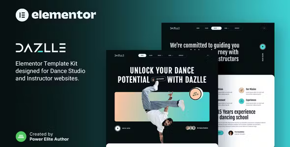 Dazlle Dance Studio Elementor Template Kit