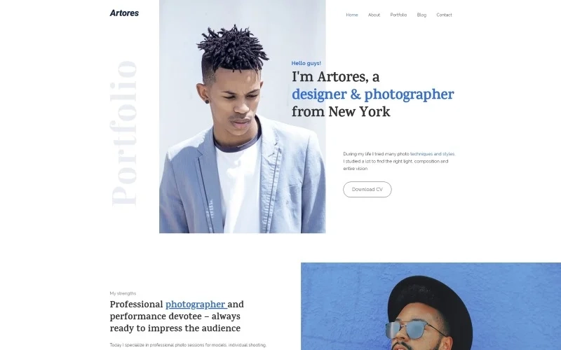 Artores – Personal WordPress Elementor Theme WordPress Theme