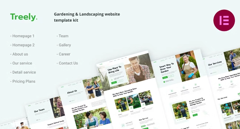 Treely | Landscape & Gardening Elementor Template