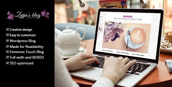 Zarja – Feminine WordPress Blog Theme