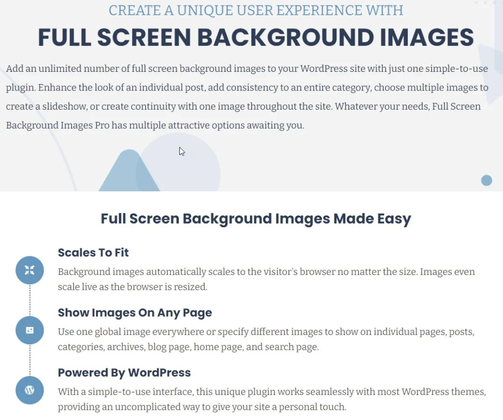 Full Screen Background Images Pro