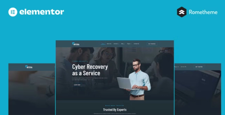 Intera – Cybersecurity Elementor Pro Full Site Template