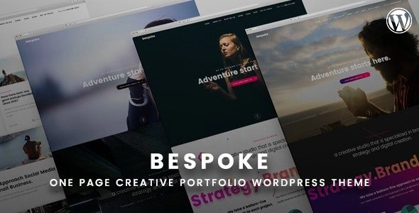 Bespoke – Onepage Creative WordPress Theme