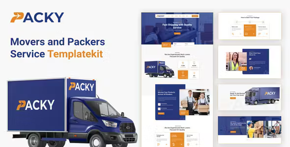 Packy Packers and Movers Elementor Template Kit